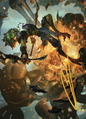 Argothian Sprite Art Card (Gold-Stamped Signature) [The Brothers' War Art Series] Magic: The Gathering