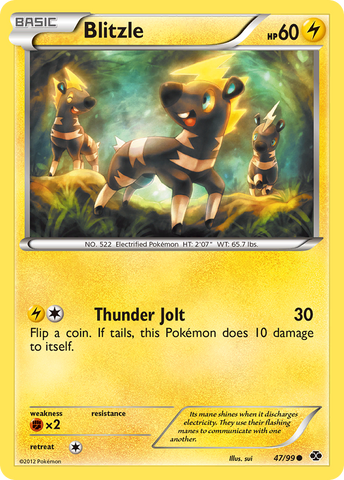 Blitzle (47/99) [Black & White: Next Destinies] Pokémon
