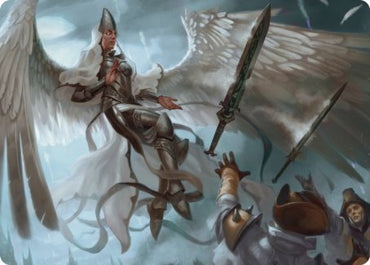 Angelic Quartermaster Art Card [Innistrad: Crimson Vow Art Series] Magic: The Gathering