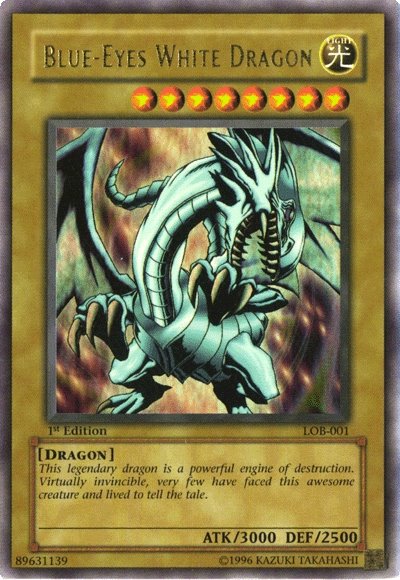 Blue-Eyes White Dragon [LOB-001] Ultra Rare Yu-Gi-Oh!