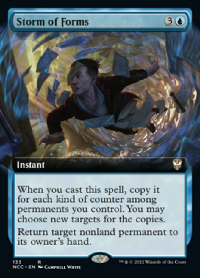 Storm of Forms (Extended Art) [Streets of New Capenna Commander] Magic: The Gathering