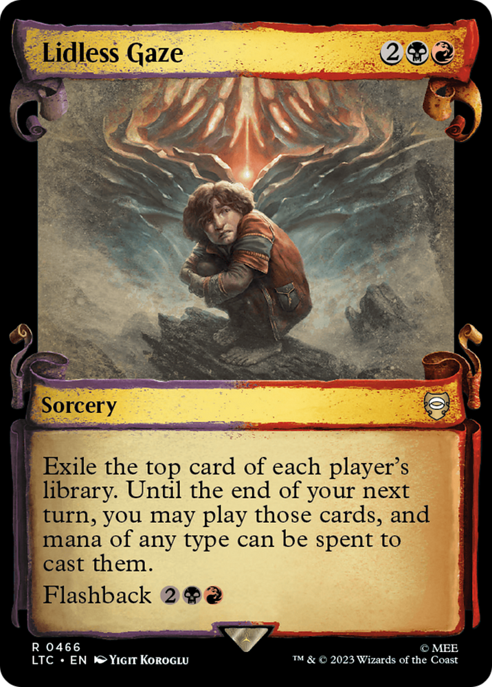Lidless Gaze [The Lord of the Rings: Tales of Middle-Earth Commander Showcase Scrolls] Magic: The Gathering