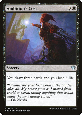 Ambition's Cost [Commander 2020] Magic: The Gathering