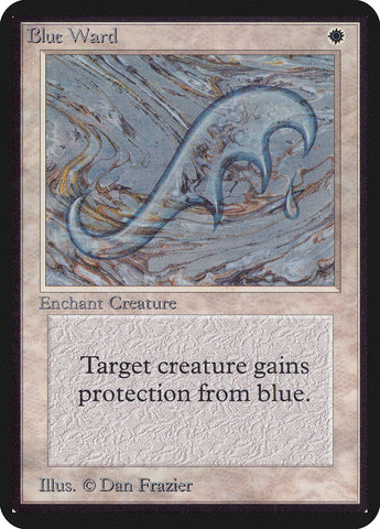 Blue Ward [Alpha Edition] Magic: The Gathering