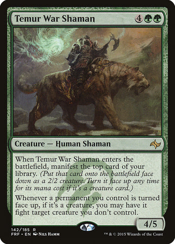 Temur War Shaman [Fate Reforged] Magic: The Gathering
