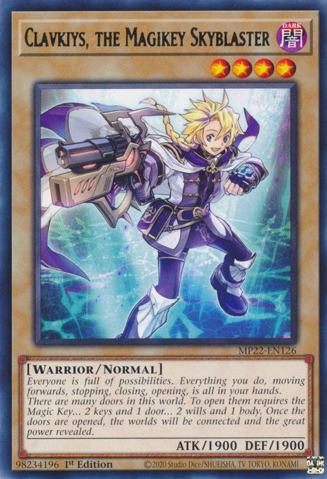 Clavkiys, the Magikey Skyblaster [MP22-EN126] Rare Yu-Gi-Oh!