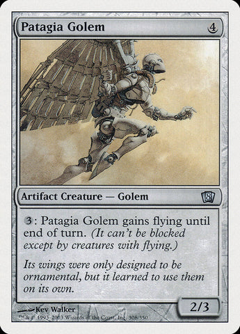 Patagia Golem [Eighth Edition] Magic: The Gathering