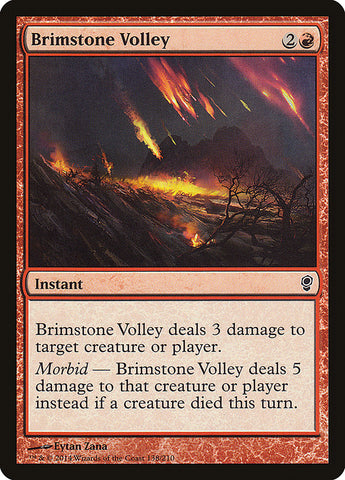 Brimstone Volley [Conspiracy] Magic: The Gathering