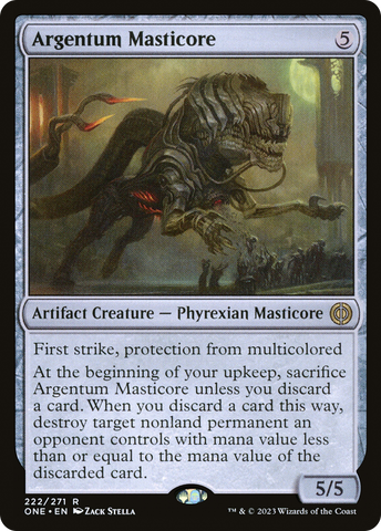 Argentum Masticore [Phyrexia: All Will Be One] Magic: The Gathering