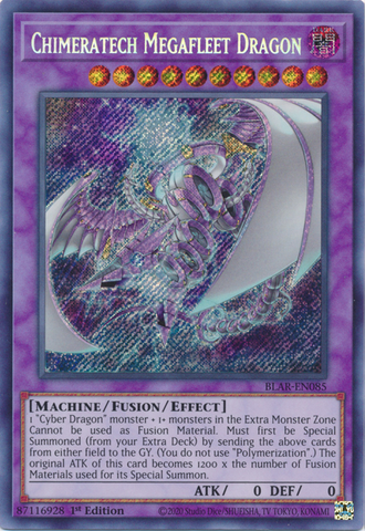 Chimeratech Megafleet Dragon [BLAR-EN085] Secret Rare Yu-Gi-Oh!