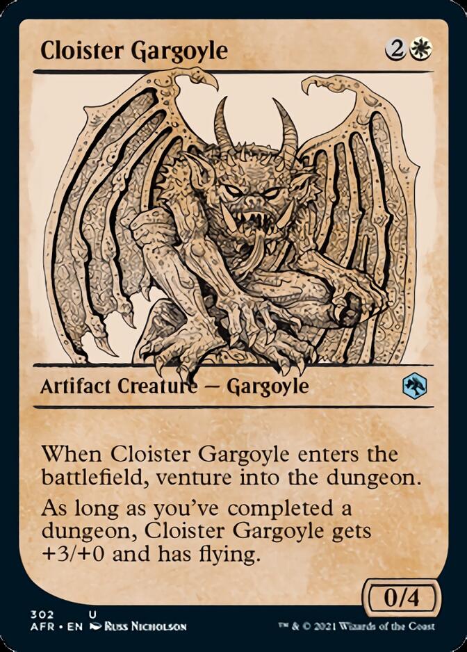Cloister Gargoyle (Showcase) [Dungeons & Dragons: Adventures in the Forgotten Realms] Magic: The Gathering