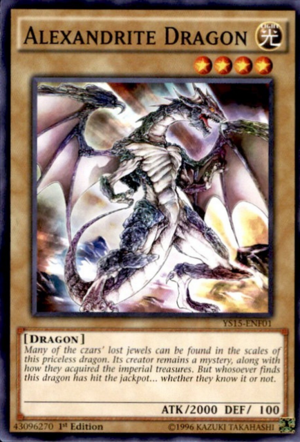 Alexandrite Dragon [YS15-ENF01] Common Yu-Gi-Oh!