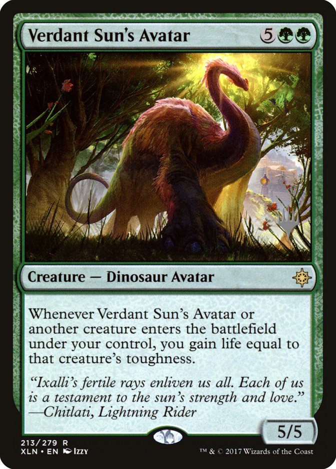 Verdant Sun's Avatar (Promo Pack) [Ixalan Promos] Magic: The Gathering