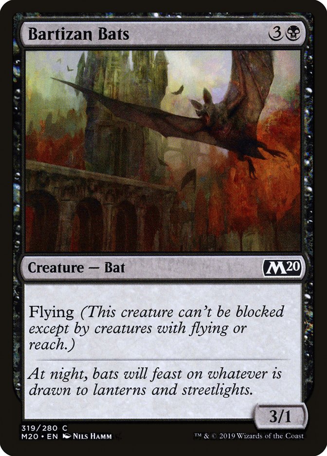Bartizan Bats [Core Set 2020] Magic: The Gathering