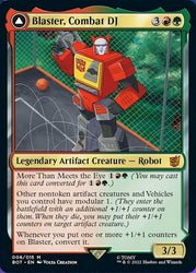 Blaster, Combat DJ // Blaster, Morale Booster [Transformers] Magic: The Gathering
