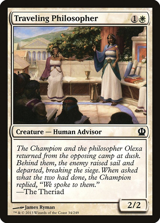 Traveling Philosopher [Theros] Magic: The Gathering