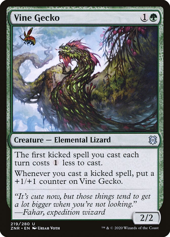 Vine Gecko [Zendikar Rising] Magic: The Gathering