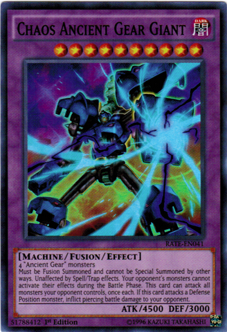 Chaos Ancient Gear Giant [RATE-EN041] Super Rare Yu-Gi-Oh!