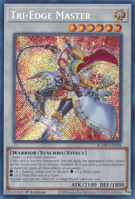 Tri-Edge Master [BLMR-EN008] Secret Rare Yu-Gi-Oh!