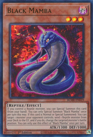 Black Mamba [BLMR-EN019] Ultra Rare Yu-Gi-Oh!