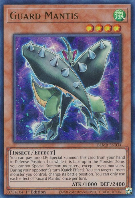 Guard Mantis [BLMR-EN034] Ultra Rare Yu-Gi-Oh!