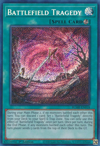 Battlefield Tragedy [BLMR-EN018] Secret Rare Yu-Gi-Oh!