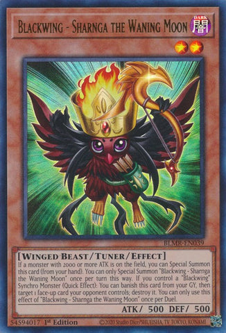 Blackwing - Sharnga the Waning Moon [BLMR-EN039] Ultra Rare Yu-Gi-Oh!