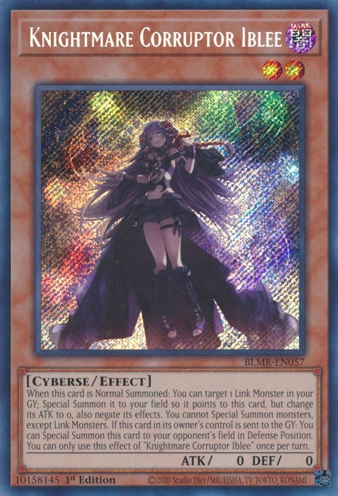 Knightmare Corruptor Iblee [BLMR-EN057] Secret Rare Yu-Gi-Oh!