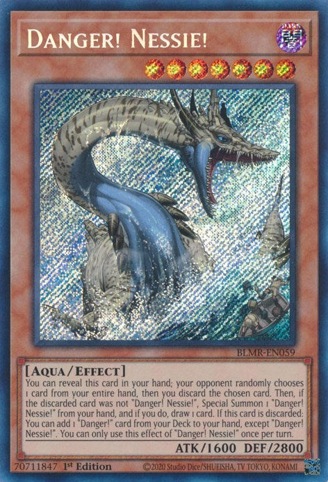Danger! Nessie! [BLMR-EN059] Secret Rare Yu-Gi-Oh!