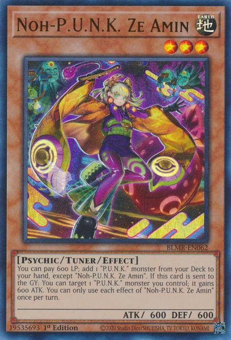 Noh-P.U.N.K. Ze Amin [BLMR-EN062] Ultra Rare Yu-Gi-Oh!