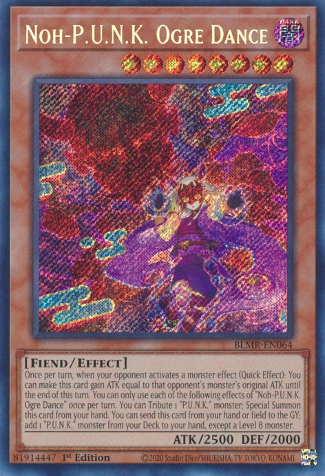 Noh-P.U.N.K. Ogre Dance [BLMR-EN064] Secret Rare Yu-Gi-Oh!