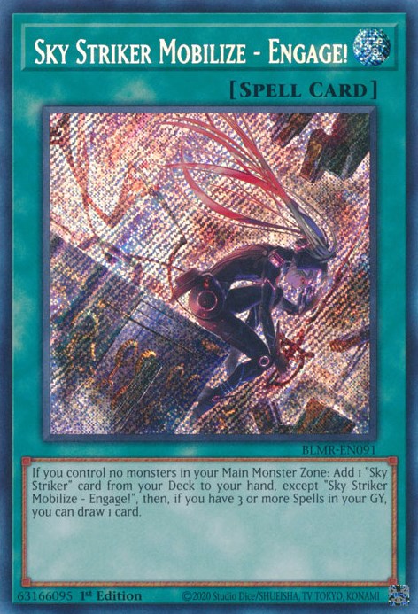 Sky Striker Mobilize - Engage! [BLMR-EN091] Secret Rare Yu-Gi-Oh!