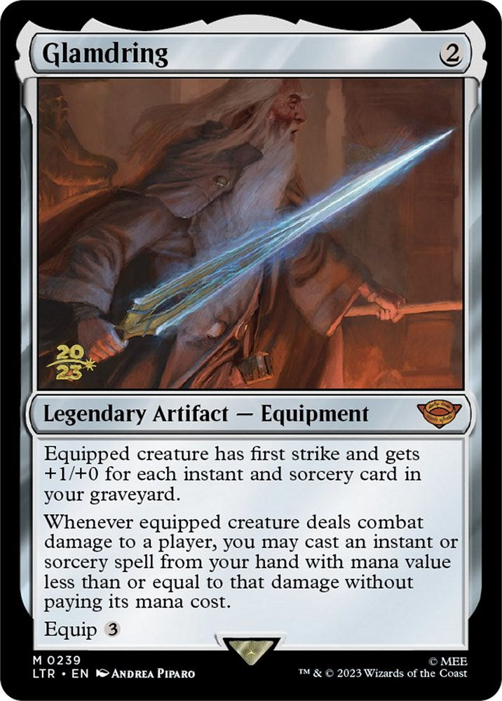 Glamdring [The Lord of the Rings: Tales of Middle-Earth Prerelease Promos] Magic: The Gathering