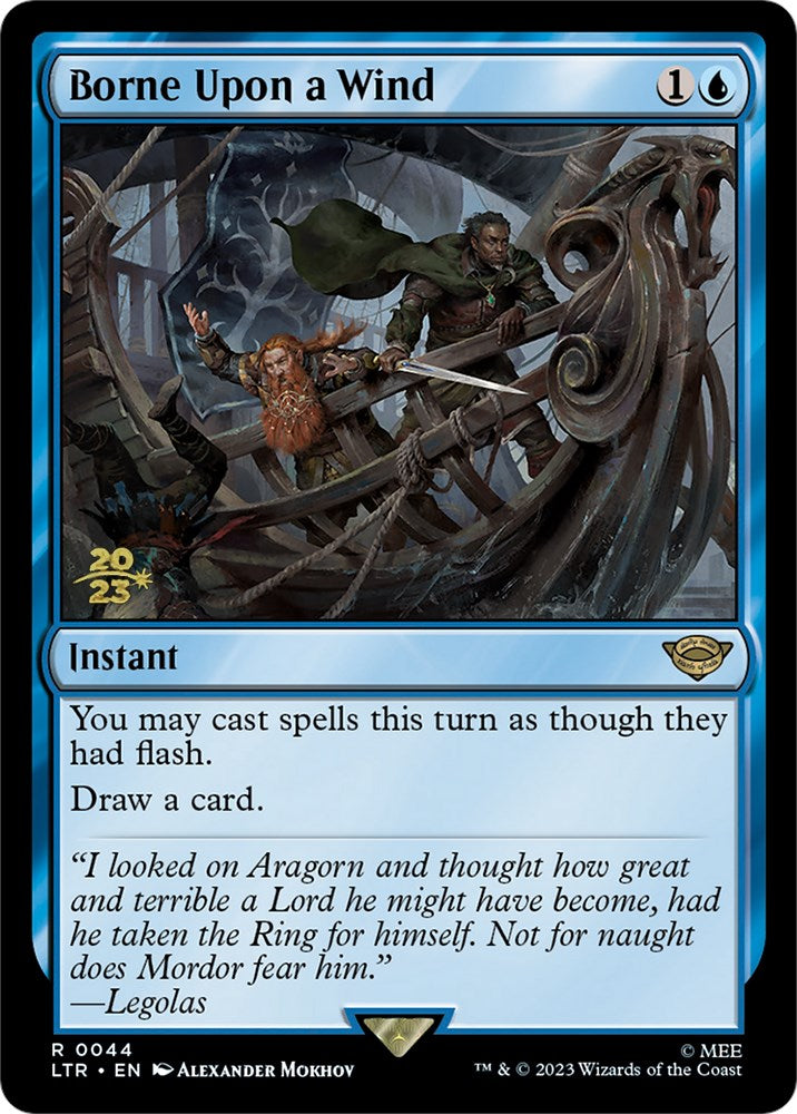 Borne Upon a Wind [The Lord of the Rings: Tales of Middle-Earth Prerelease Promos] Magic: The Gathering