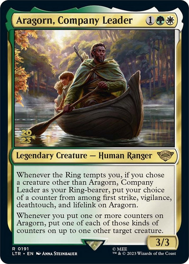 Aragorn, Company Leader [The Lord of the Rings: Tales of Middle-Earth Prerelease Promos] Magic: The Gathering