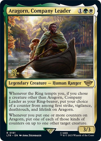 Aragorn, Company Leader [The Lord of the Rings: Tales of Middle-Earth Prerelease Promos] Magic: The Gathering