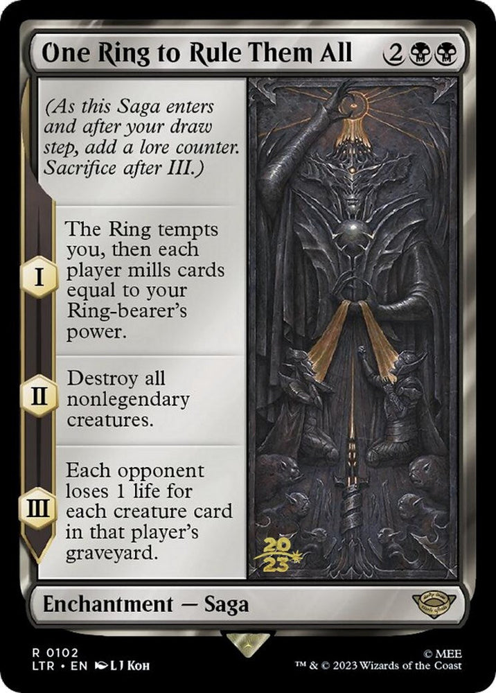 One Ring to Rule Them All [The Lord of the Rings: Tales of Middle-Earth Prerelease Promos] Magic: The Gathering
