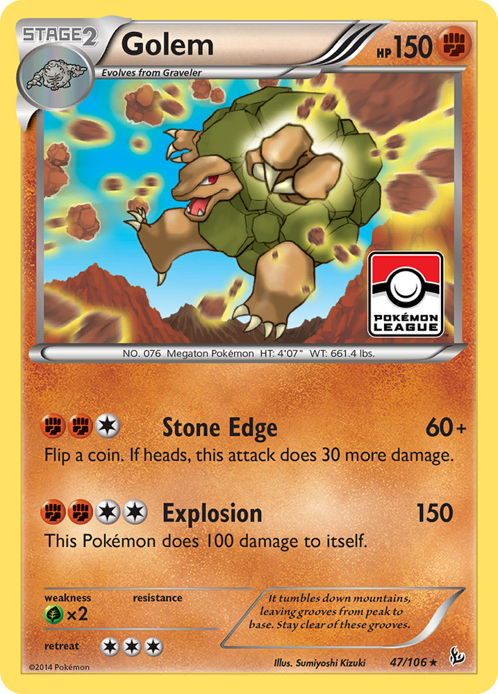 Golem (47/106) [XY: Flashfire] Pokémon