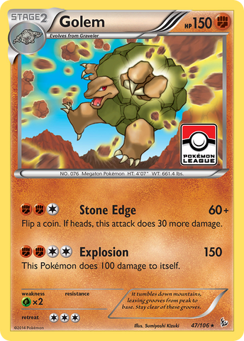 Golem (47/106) [XY: Flashfire] Pokémon