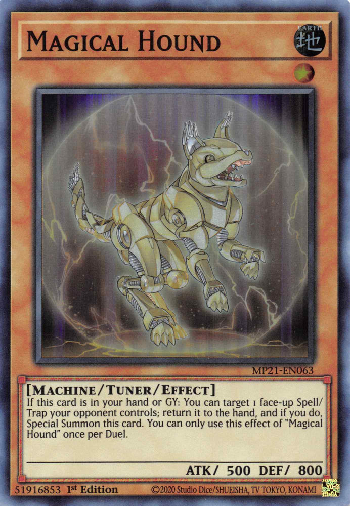 Magical Hound [MP21-EN063] Super Rare Yu-Gi-Oh!