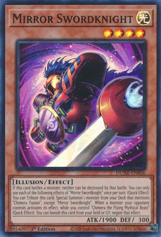 Mirror Swordknight [DUNE-EN006] Super Rare Yu-Gi-Oh!
