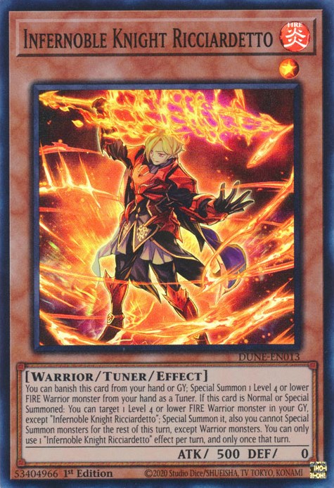 Infernoble Knight Ricciardetto [DUNE-EN013] Super Rare Yu-Gi-Oh!
