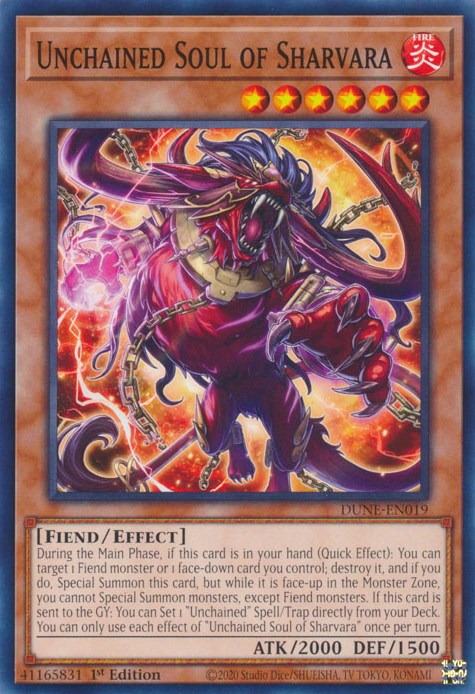 Unchained Soul of Sharvara [DUNE-EN019] Common Yu-Gi-Oh!