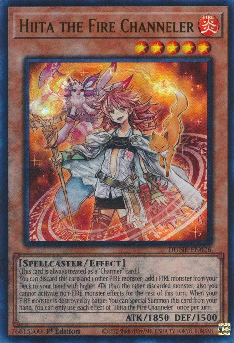 Hiita the Fire Channeler [DUNE-EN026] Ultra Rare Yu-Gi-Oh!
