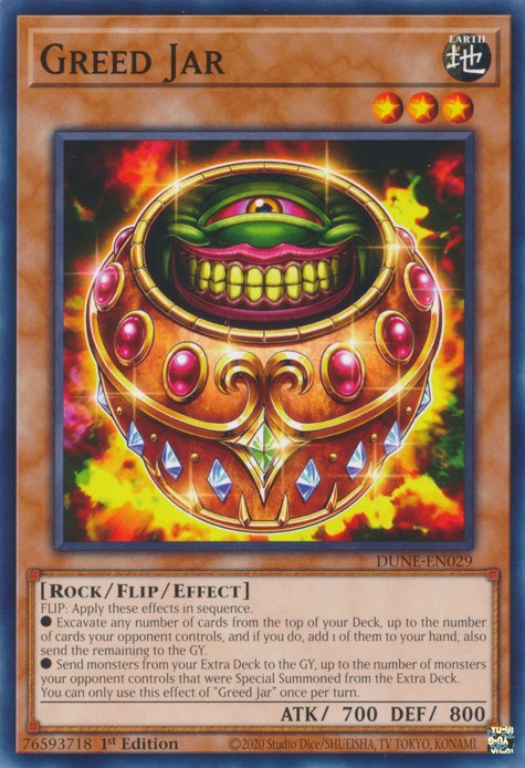 Greed Jar [DUNE-EN029] Common Yu-Gi-Oh!