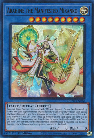 Arahime the Manifested Mikanko [DUNE-EN032] Ultra Rare Yu-Gi-Oh!