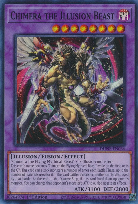 Chimera the Illusion Beast [DUNE-EN034] Super Rare Yu-Gi-Oh!