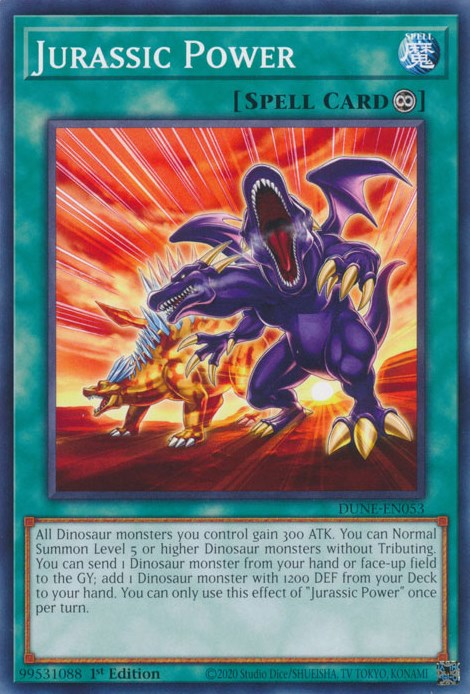 Jurassic Power [DUNE-EN053] Common Yu-Gi-Oh!
