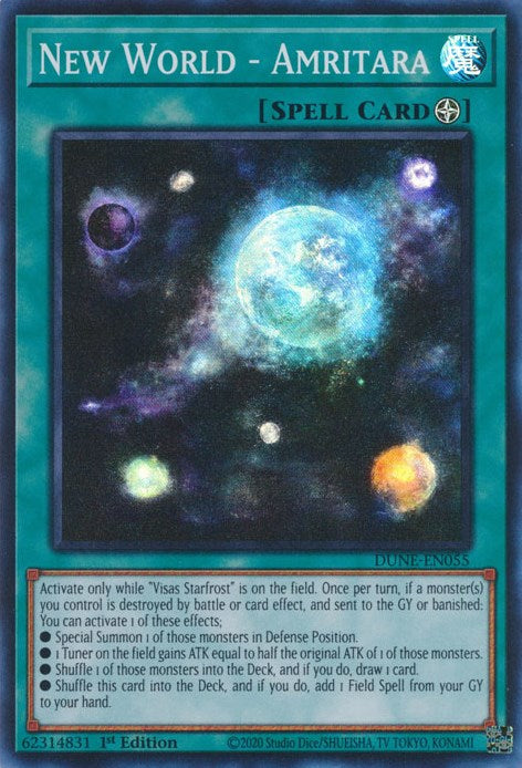 New World - Amritara [DUNE-EN055] Super Rare Yu-Gi-Oh!