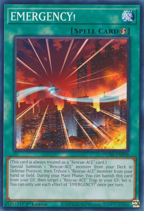 EMERGENCY! [DUNE-EN058] Common Yu-Gi-Oh!